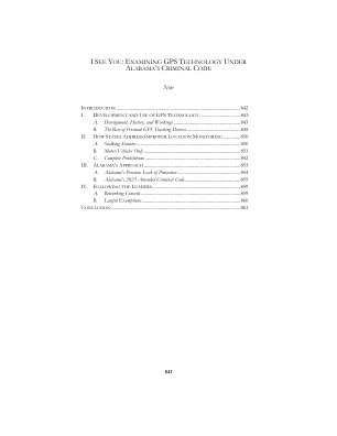根据阿拉巴马州刑法审查 GPS 技术